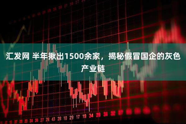 汇发网 半年揪出1500余家,揭秘假冒国企的灰色产业链